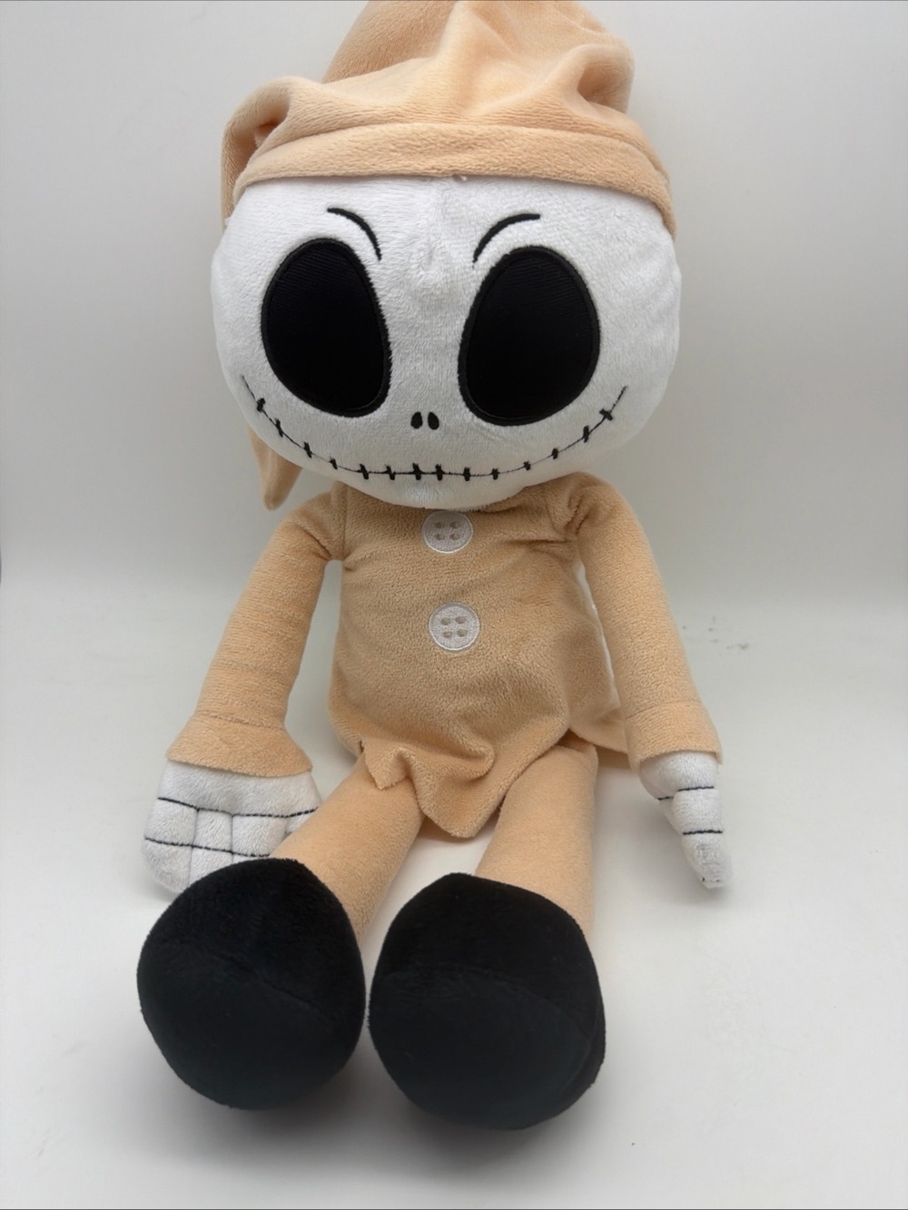 Tim Burton's Nightmare Before Christmas Plush Pajama Jack Skellington, 18"